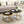 Modern Faux Leather Nesting Round Coffee Table Set of 2