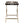 23.5x15.5x24 Brown MDF Tray Table with White Swan Motif and Iron Base