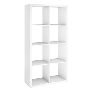 ClosetMaid 4583 Bookcase Open Back 8-Cube Storage Organizer, White (2 Pack)