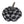 Set of 2 Fabric Black Pumpkins