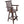 Rustic Bar Stool, Fir Wood Construction, Wide Armrest