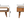 Solid Wood Media Unit, Open Slot, Oak-ish
