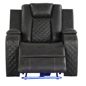 Benz - Power Recliner Set With LED Lighting And USB Charging