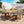 U_Style Multi-Person Outdoor Acacia Wood Dining Table and Chair Set