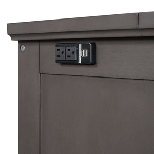 Murphy Bed Chest Cube Cabinet With Charging Station And Large Storage Drawer
