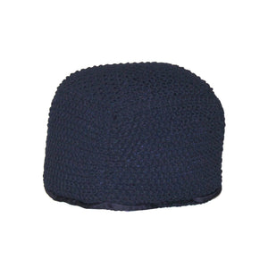 Semi Rounded Pouf Cable Knitted Perfect Seating