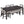 Extendable Dining Table Set With 4 Upholstered Chairs And 1 Bench