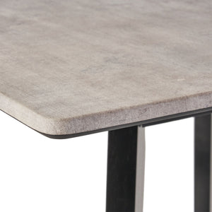 Modern Bar Height Dining Table, Rubberwood Legs and Laminate Table Top