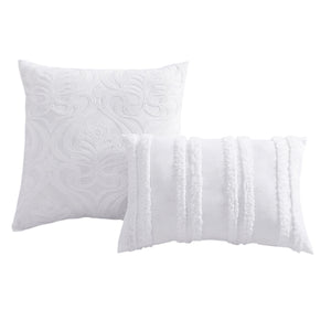 Rhapsody 6 Pc Cotton Clip Jacquard Bedding Ensemble