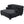 Oversized Chaise Lounge Sofa Bed with Deep Seat and Layered Armrests