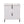 Bathroom Vanity With Ceramic Sink, Fluted Design