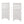 Suncast Outdoor Garden Yard 4 Panel Screen Enclosure Gated Fence, White (4 Pack)