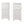 Suncast Outdoor Patio Garden 8 Panel Yard Screen Enclosure Gated Fence, White