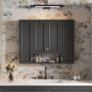 Wall Mounted Bathroom Cabinet With 5 Adjustable Shelves