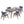Bevis - 5 Piece Dining Set
