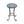 Patio Side Table with Shelf, Blue and Black