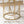 Round End Table - White / Gold