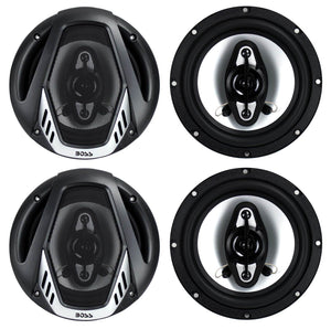 BOSS Audio NX654 Onyx 6.5" 400W 4-Way Car Audio Coaxial Stereo Speakers, 2 Pair - TRAPSKI