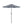 Patio Umbrella With Crank Lift & Push Button Tilt Frame, 200G / Sqm Solution Dyed Canopy - Blue Multi / Brown