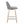 Toriano - Contemporary Fixed Height Counter Stool With Swivel With Square Footrest (Set of 2)