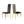 Dining Chair (Set of 2) With Unique Backrest Stainless Steel Legs - Gold