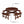Outdoor 8 Person Round Picnic Table with Built-In Benches