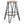 Simeon - Multifunctional Metal Stool With Wood Seat