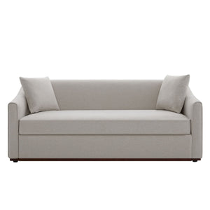 3 Seater Sofa With Wrap Around Armrests And Throw Pillows