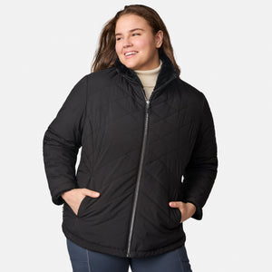 Women's Plus Size Cirrus Quilted Reversible Jacket