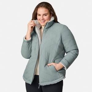 Women's Plus Size Cirrus Quilted Reversible Jacket