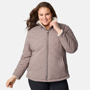 Women's Plus Size Cirrus Quilted Reversible Jacket