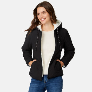 Women's Hooded Cirrus Quilted Reversible Jacket