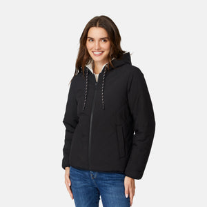 Women's Hooded Cirrus Quilted Reversible Jacket