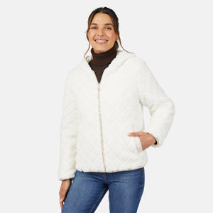 Women's Hooded Cirrus Quilted Reversible Jacket