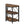 3 Tier Half Moon End Table, Space Saving Semi Circle - Deep Rustic Brown