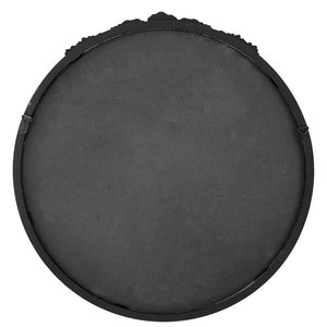 Round Hand Carved Rose Antique Mirror Frame, Wall Mirror For Live Space