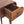 Solid Wood London Arch Writing Desk, 2-Drawers, Chestnut