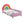 Rainbow Upholstered Twin Daybed Low To The Ground Design Cute Style Princess Bed - Colorful / Pink
