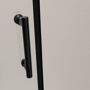 Single Sliding Bypass Shower Door Enclosure With Tempered Glass