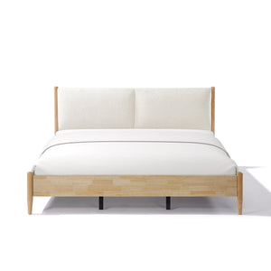 King Natural Wood Bed Frame