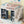 Full Size Loft Bed With 2 Four Layer Storage Cabinets And Curtain With Built In Staircase And Privacy Curtain - White