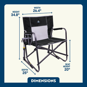 GCI Freestyle Outdoor Portable Folding Rocker and Camping Chair XL