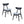 Wooden Dining Chairs Set of 2