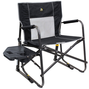 GCI Outdoor Freestyle Rocker XL Portable Folding Rocking Chair, Outdoor Camping Chair with Side Table, Aluminum - TRAPSKI, LLC