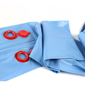 16x32 Dark Blue Winter Rectangular Inground Swimming Pool Cover w/Water Tubes