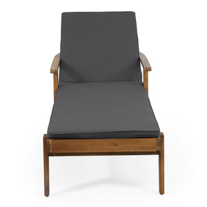 Jason Chaise Lounge Adjustable Acacia Wood Outdoor Furniture