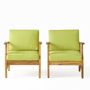 Perla Contemporary Club Chair with Water Resistant Cushion
