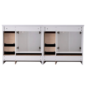 Shaker Free Standing Bathroom Vanity Cabinet & Sink, Soft Close Drawers, Soft Close Doors