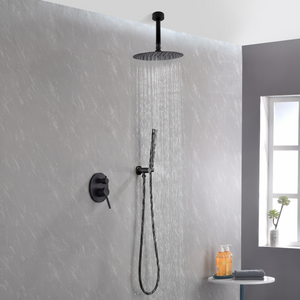 Matte Black Shower Head Set