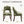 Upholstered Dining Chair With Curved Legs (Set of 2) - Green